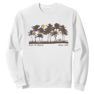Gulf of Mexico Sweatshirt Since 1672 Vintage 70s Retro Vintage TS10 White Print Your Wear