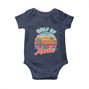 Gulf of Mexico Baby Onesie Retro Vintage Beach TS10 Navy Print Your Wear