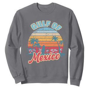 Gulf of Mexico Sweatshirt Retro Vintage Beach TS10 Charcoal Print Your Wear