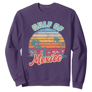 Gulf of Mexico Sweatshirt Retro Vintage Beach TS10 Purple Print Your Wear
