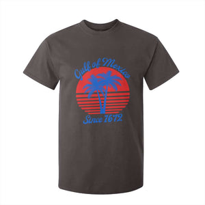 Gulf of Mexico T Shirt For Kid Since 1672 Retro Vintage 70s TS10 Dark Chocolate Print Your Wear