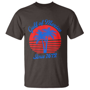Gulf of Mexico T Shirt Since 1672 Retro Vintage 70s TS10 Dark Chocolate Print Your Wear