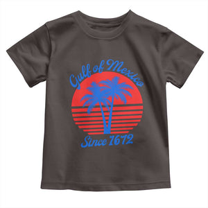 Gulf of Mexico Toddler T Shirt Since 1672 Retro Vintage 70s TS10 Dark Chocolate Print Your Wear