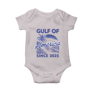 America's Gulf Baby Onesie Since 2025 Trump Mexico Vintage Summer Beach Vibes TS10 Ice Gray Print Your Wear