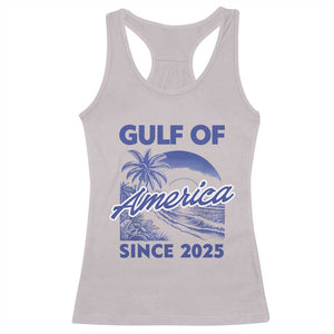 America's Gulf Racerback Tank Top Since 2025 Trump Mexico Vintage Summer Beach Vibes TS10 Ice Gray Print Your Wear