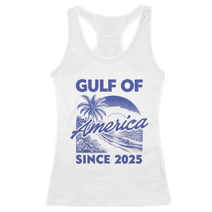 America's Gulf Racerback Tank Top Since 2025 Trump Mexico Vintage Summer Beach Vibes TS10 White Print Your Wear