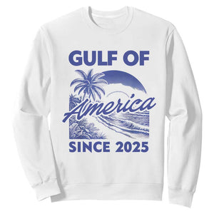 America's Gulf Sweatshirt Since 2025 Trump Mexico Vintage Summer Beach Vibes TS10 White Print Your Wear