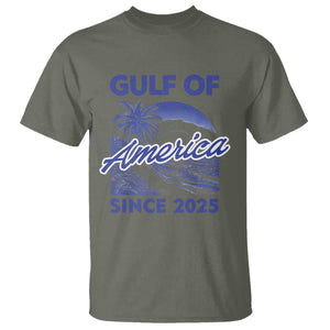 America's Gulf T Shirt Since 2025 Trump Mexico Vintage Summer Beach Vibes TS10 Military Green Print Your Wear