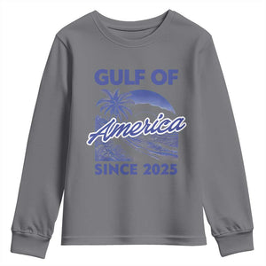 America's Gulf Youth Sweatshirt Since 2025 Trump Mexico Vintage Summer Beach Vibes TS10 Charcoal Print Your Wear