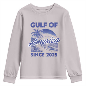America's Gulf Youth Sweatshirt Since 2025 Trump Mexico Vintage Summer Beach Vibes TS10 Ice Gray Print Your Wear
