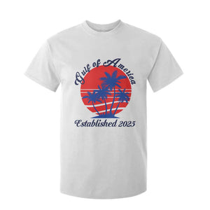 Welcome To America's Gulf T Shirt For Kid Established 2025 Trump Mexico Vintage Summer Beach Vibes TS10 White Print Your Wear