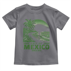 Gulf of Mexico Since 1672 Toddler T Shirt Retro Vintage Mexican Beach Forever TS10 Charcoal Print Your Wear
