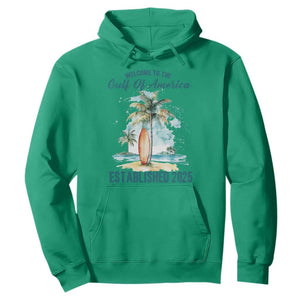 Welcome To America's Gulf Hoodie Established 2025 Retro Vintage Beach TS10 Irish Green Print Your Wear