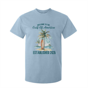Welcome To America's Gulf T Shirt For Kid Established 2025 Retro Vintage Beach TS10 Light Blue Print Your Wear