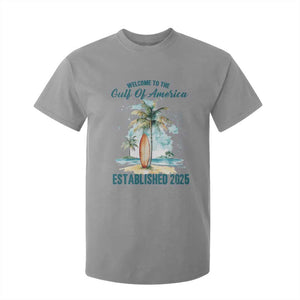 Welcome To America's Gulf T Shirt For Kid Established 2025 Retro Vintage Beach TS10 Sport Gray Print Your Wear