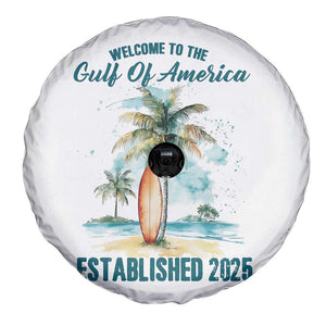 Welcome To America's Gulf Spare Tire Cover Established 2025 Retro Vintage Beach TS10 Print Your Wear