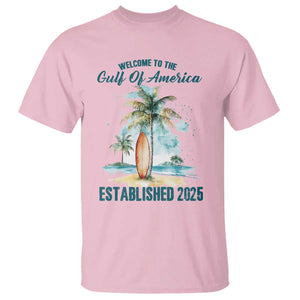 Welcome To America's Gulf T Shirt Established 2025 Retro Vintage Beach TS10 Light Pink Print Your Wear