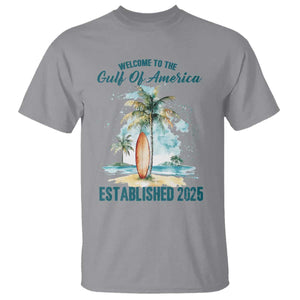 Welcome To America's Gulf T Shirt Established 2025 Retro Vintage Beach TS10 Sport Gray Print Your Wear