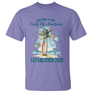 Welcome To America's Gulf T Shirt Established 2025 Retro Vintage Beach TS10 Violet Print Your Wear