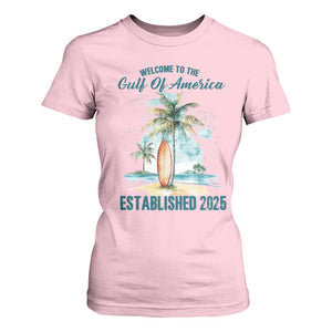 Welcome To America's Gulf T Shirt For Women Established 2025 Retro Vintage Beach TS10 Light Pink Print Your Wear