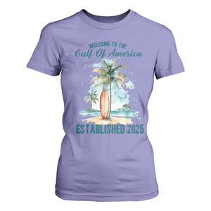 Welcome To America's Gulf T Shirt For Women Established 2025 Retro Vintage Beach TS10 Violet Print Your Wear