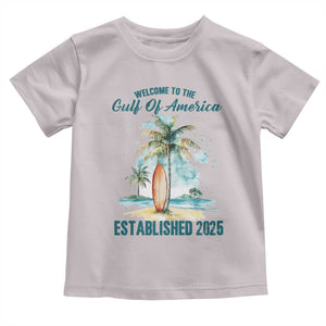 Welcome To America's Gulf Toddler T Shirt Established 2025 Retro Vintage Beach TS10 Ice Gray Print Your Wear