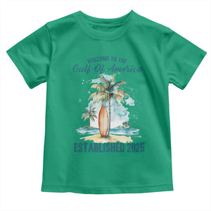 Welcome To America's Gulf Toddler T Shirt Established 2025 Retro Vintage Beach TS10 Irish Green Print Your Wear