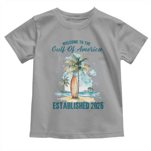 Welcome To America's Gulf Toddler T Shirt Established 2025 Retro Vintage Beach TS10 Sport Gray Print Your Wear