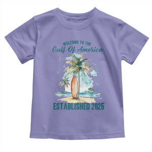 Welcome To America's Gulf Toddler T Shirt Established 2025 Retro Vintage Beach TS10 Violet Print Your Wear