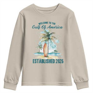 Welcome To America's Gulf Youth Sweatshirt Established 2025 Retro Vintage Beach TS10 Sand Print Your Wear