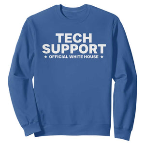 Tech Support Sweatshirt Elon Musk's Doge Official White House TS10 Royal Blue Print Your Wear