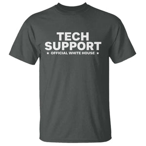 Tech Support T Shirt Elon Musk's Doge Official White House TS10 Dark Heather Print Your Wear