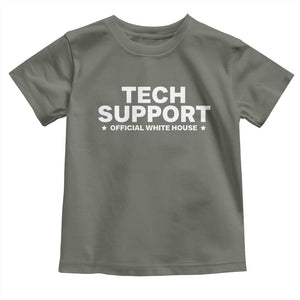 Tech Support Toddler T Shirt Elon Musk's Doge Official White House TS10 Military Green Print Your Wear