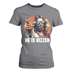 He is Rizzin T Shirt For Women Funny Jesus Vintage Faith TS10 Charcoal Print Your Wear