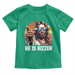 He is Rizzin Toddler T Shirt Funny Jesus Vintage Faith TS10 Irish Green Print Your Wear
