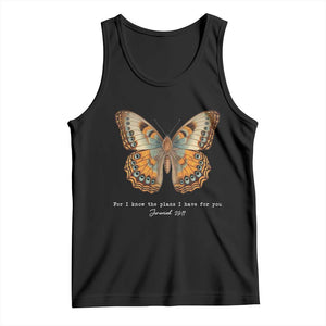 Christian Jeremiah 29:11 Tank Top Bible Scripture For I Know The Plans I Have For You TS10 Black Print Your Wear