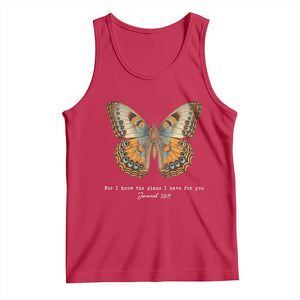 Christian Jeremiah 29:11 Tank Top Bible Scripture For I Know The Plans I Have For You TS10 Red Print Your Wear