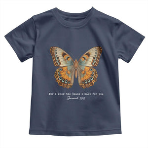 Christian Jeremiah 29:11 Toddler T Shirt Bible Scripture For I Know The Plans I Have For You TS10 Navy Print Your Wear