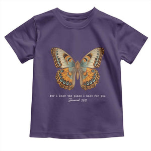 Christian Jeremiah 29:11 Toddler T Shirt Bible Scripture For I Know The Plans I Have For You TS10 Purple Print Your Wear