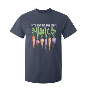 Let's Roots For Each Other Vegetable T Shirt For Kid Motivational TS10 Navy Print Your Wear