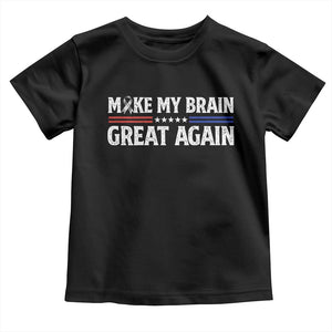 Funny Brain Surgery Recovery Toddler T Shirt Make My Brain Great Again Gray Ribbon TS10 Black Print Your Wear