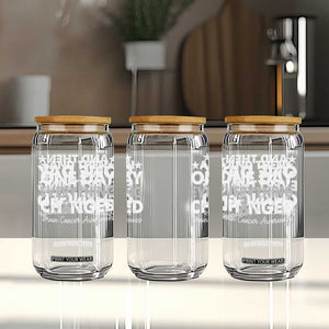 Brain Cancer Awareness Glass Can Retro Fight Brain Tumor Cure Gray Ribbon TS10 Print Your Wear