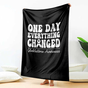 Glioblastoma Awareness Throw Blanket Fight Brain Tumor Cure Groovy TS10 Print Your Wear