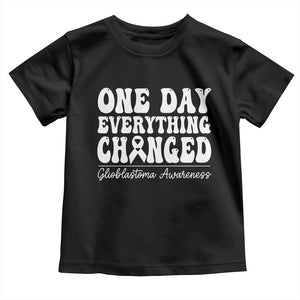 Glioblastoma Awareness Toddler T Shirt Fight Brain Tumor Cure Groovy TS10 Black Print Your Wear