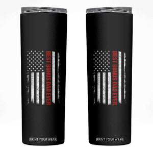 Best Effin Bonus Dad Ever Skinny Tumbler Funny Stepdad American Flag TS10 Black Print Your Wear