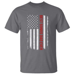 Best Effin Bonus Dad Ever T Shirt Funny Stepdad American Flag TS10 Charcoal Print Your Wear