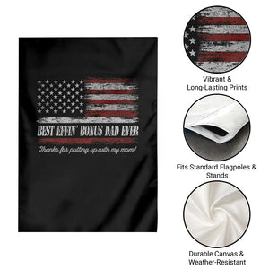 Best Effin’ Bonus Dad Ever Garden Flag Step Dad American Flag TS10 Print Your Wear