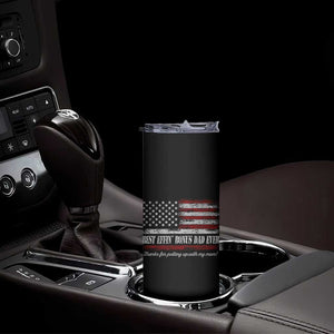 Best Effin’ Bonus Dad Ever Skinny Tumbler Step Dad American Flag TS10 Print Your Wear