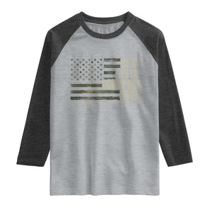 Best Effin’ Bonus Dad Ever Raglan Shirt Step Dad Camo American Flag Camouflage TS10 Heather Gray Heather Charcoal Print Your Wear