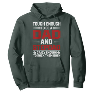 Bonus Dad Hoodie Dad And Stepdad Fathers Day TS10 Dark Forest Green Print Your Wear